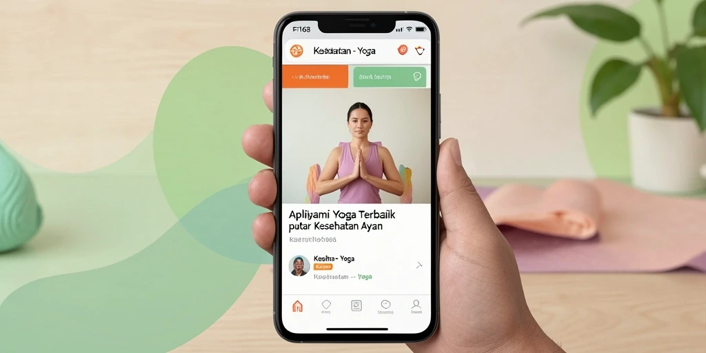 Screenshot antarmuka FB168 dengan berbagai latar belakang Yoga.