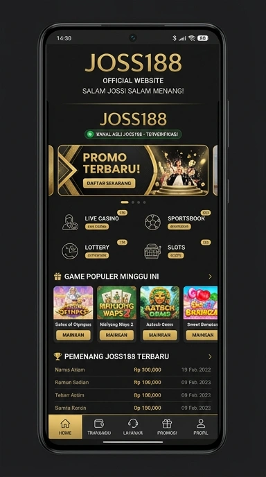 Halaman Resmi Joss188 untuk Pengguna Android